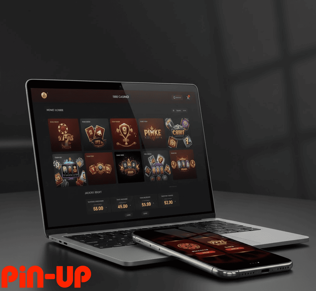 Plataforma Pin-Up en dispositivo móvil